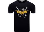 Diarbo Maglietta Da Uomo Con Stampa Divertente Batman-Badman Nero Taglia Xxxl