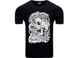 Diarbo T-Shirt Da Uomo Con Stampa Mare Teschio Pirata E Nave Nera Taglia Xl