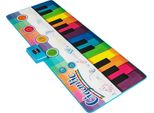 Costway Tappetino Musicale Per Bambini 181X73Cm, Tappetino Per Pianoforte Con 8 Strumenti Musicali, Funzione Di Registrazione E Riproduzione, Tappetino Per Danza, Regalo Giocattolo Per Bambini 1+
