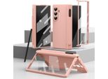 Custodia Per Samsung Galaxy Z Fold 7, Custodia Rigida Con Cerniera E Protezione Per La Penna, Protezione Per Lo Schermo Rosa