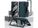 Custodia Per Samsung Galaxy Z Fold 7, Custodia Rigida Con Cerniera E Protezione Per La Penna, Protezione Per Lo Schermo Verde