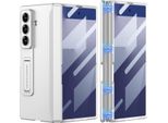 Custodia Per Samsung Galaxy Z Fold 7, Protezione Magnetica Della Cerniera, Cover All-Inclusive Con Protezione Dello Schermo E Supporto Argento