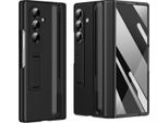 Custodia Per Samsung Galaxy Z Fold 7, Con Slot Per Stilo E Penna, Con Protezione Dello Schermo Integrata, Supporto E Protezione Della Cerniera Nero