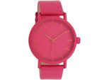 Quarzuhr OOZOO, lila (beere), Armbanduhren, Damen, Armbanduhr, Damenuhr, Lederarmband, analog