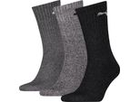 Puma Crew Sock 3P, 35/38 Antracite / Grigio 39-42