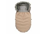 Bavaglino New Baby Con Pelliccia Beige