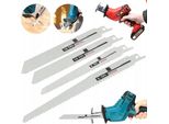 Rosfix Set Di 4 Lame Per Sega – 150/200 Mm, 6/10/18 Tpi, Acciaio Ad Alto Tenore Di Carbonio | Per Legno, Metallo, Pvc, Sega Alternativa RW21V