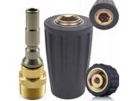 Rosfix Set Di Attacco Rapido M22 D12 – Ricambio Per Idropulitrici KäRcher Hd Hds E KräNzle | 250 Bar, 150 °C, Ottone, Attacco Da 1/4”