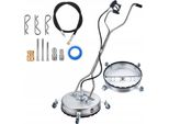 Rosfix T-Racer 21 Steelspin – Pulitore Per Superfici 53 Cm, 3200 Psi, Attacco Rapido Da 3/8”, Acciaio Inossidabile, 4 Ugelli, Filtro | Pavimentazione