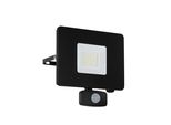 Faretto Led Per Esterni Faedo3 30W Con Sensore Nero