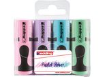Edding 7 Mini Evidenziatori Pastello Assortiti (Set Di 4)
