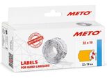 Meto 30007362 Etichette Meto Per Etichettatrici Di Prezzo, 32 X 19 Mm, Arancione