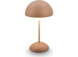 Briloner Kugle Lampada Da Tavolo Senza Fili IP44, Dimmerabile, Touch, Batteria Ricaricabile, Protezione Dagli Spruzzi D'acqua, Color Caffè, Ø16 X 29 Cm
