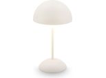 Briloner Kugle Lampada Da Tavolo Senza Fili IP44, Dimmerabile, Touch, Batteria Ricaricabile, Protezione Dagli Spruzzi D'acqua, Bianco Antico, Ø16 X 29 Cm