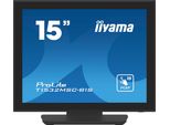 Iiyama 38,10Cm (15") Pcap Bezel Free Front, 10P Touch, 1024X768, Altoparlanti, Vga, Displayport, Hdmi, 330Cd/M2 (Con Touch), Interfaccia Usb, Adattatore Di Alimentazione Integrato, Multitouch Con Os Supportato (T1532MSC-B1S)"