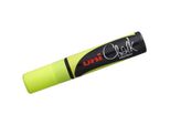 Pennarello A Gesso Uni-Ball Chalk PWE-17K, Giallo Neon, Punta A Cuneo