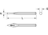 Ks Tools Scalpello A Croce, 130 Mm