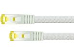 Python 8070PY-010W Python Patchkabel M. Cat.7 Rohkabel Nylongefl. Weiß 1M