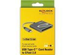 Delock Usb Type-C Card Reader FüR Cfast 2.0 Speicherkarten