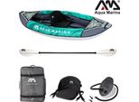 Aqua Marina Laxo 285Cm Kayak Set 1 Persona Canoa Gonfiabile Kayak Touring Kayak