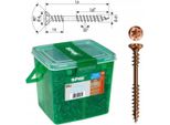 Vite Per Facciate Spax In Acciaio Inox A2 4,5 X 43 Mm 500 Pz. Scatola Di Maniglie Antiche