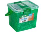 Vite Per Facciate Spax In Acciaio Inox A2 4,5 X 70 Mm 250 Pz. Scatola Maniglia Argento