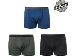 Sensor Merino Air 3-Pack Pantaloncini Da Uomo Nero Blu Scuro Oliva Taglia 2XL 23200016-04