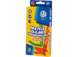 Pastelli A Olio Esagonali 12 Colori Astra