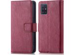 Custodia Per Cellulare Imoshion Per Samsung Galaxy A51 - Cover Flip A Libro - Rosso Scuro