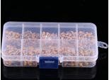 500Pcs 10 Valori Condensatori Ceramici Monolitici Multistrato 0.1��F - 10��F Con Scatola Di Immagazzinaggio