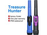 Cercametalli Portatile IP68 Impermeabile Metal Detector Outdoor Metal Treasure Finding Tool 360�� Side Scan Triple Alarm Modes Multipurpose Metal Detector Per Adulti E Bambini