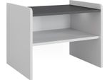 Vicco Panca Ad Angolo Roman, 53.5 X 41.1 Cm, Bianco/Antracite