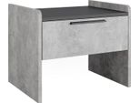 Vicco Panca Per La Sala Da Pranzo Roman, 53.5 X 41.1 Cm Con 1 Cassetto, Calcestruzzo/Antracite