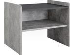 Vicco Panca Ad Angolo Roman, 53.5 X 41.1 Cm, Calcestruzzo/Antracite