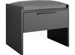 Vicco Panca Da Pranzo Per La Sala Da Pranzo Roman, 53.5 X 41.1 Cm Con 1 Cassetto, Antracite
