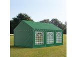 Toolport Tendone Per Feste 4X6 M Pvc Verde Scuro 100% Impermeabile Tendone Da Esterno Tenda Party