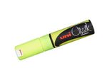 Marcatore A Gesso Uni-Ball Chalk PWE-8K, Giallo Neon, Punta A Cuneo