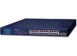 Planet GSW-2620VHP - Switch - 24 X 10/100/1000 (Poe+) + 2 X Gigabit Sfp - Desktop, Un Rack Montierbar - Poe+ (GSW-2620V