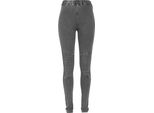 DáMské Leginy Urban Classics Donna Maglia Denim Leggings Grigio Scuro - 4XL