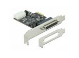 Delock - Serieller Adapter - Pcie 2.0 Low-Profile - RS-232 X 2 - Schwarz