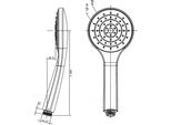 Beitz & Walz Aqvaplus Handbrause 1-Strahlig Chrom