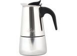 Any Morning Espresso Maker In Acciaio Inox, 300 Ml, Caffettiera Moka Compatibile Con L'induzione, Capacità 6 Tazze, Caffettiera Percolatrice 6 Tazze, 10 Oz, Colore Argento