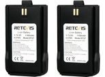 Batterie Radio Retevis RT27 Batteria Originale Agli Ioni Di Litio 3,7V Dc 1100Mah Per Il Set Radio Retevis RT27 Walkie Talkies (Nero, 2Pcs)