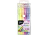 Penna 6 Colori Pastello Con Punta Di Cristallo Kidea