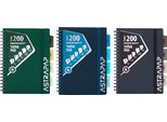 Quaderno A Schede B5 100K Griglia Dark Astra