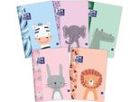 Taccuino Oxford A5 16K A Scacchi 90G Animali Per Bambini