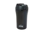Any Morning Tazza Da Caffè Da Viaggio Con Coperchio E Cannuccia, Tazza Da Caffè Isolata In Acciaio Inox, Tazza Da Caffè Da Viaggio Per Bevande Calde E Fredde, A Prova Di Perdite E Fuoriuscite, 14 Oz, Nero