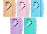 Quaderno Con Schede A5 100K Check Pastel Astra