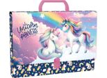 Cartella Con Manico A4 9Cm Unicorno 16 Derform