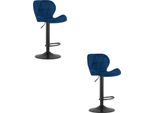 West Hocker - Velluto Blu Navy / Base Nera X 2